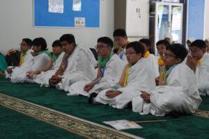 Sesi briefing di awal kegiatan sebelum Manasik Haji dimulai